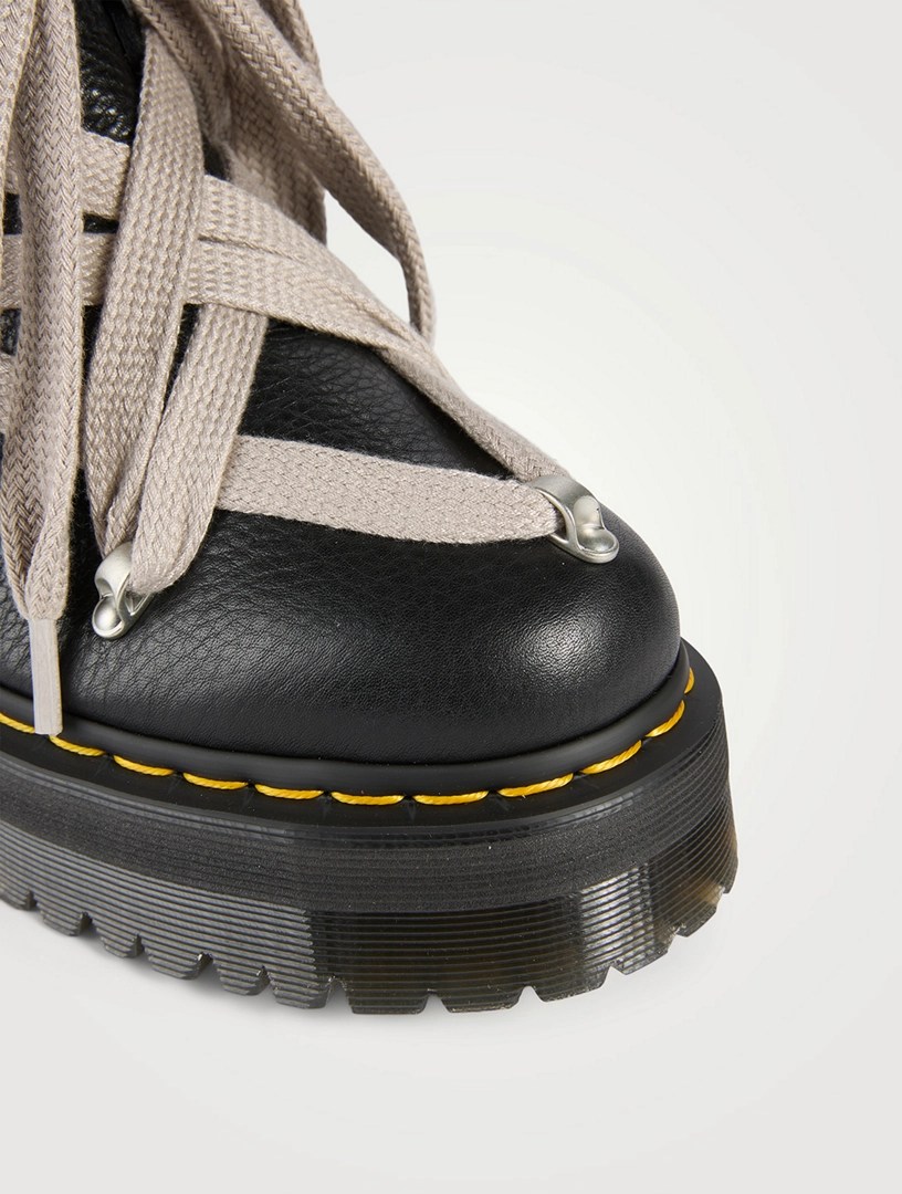 DR. MARTENS Dr. Martens x Rick Owens 1460 Leather Combat Boots Holt