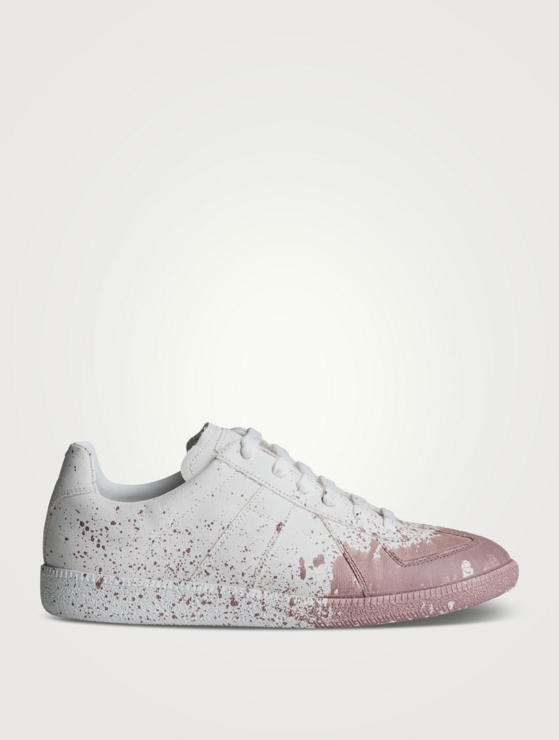 MAISON MARGIELA Replica Paint Splatter Leather Sneakers Holt Renfrew