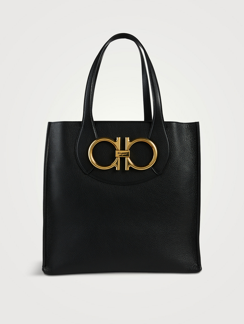 FERRAGAMO Maxi Gancio Leather Tote Bag Holt Renfrew Canada