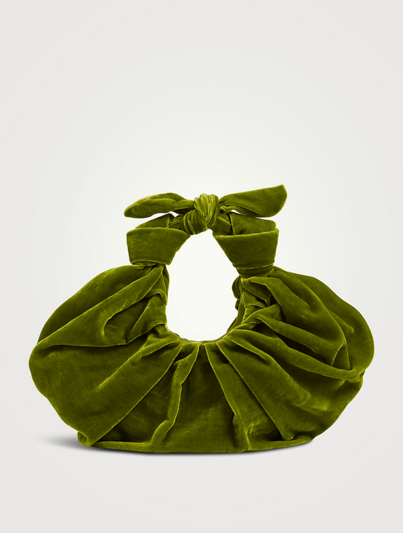 BRONZE AGE Kiku Velvet Croissant Bag Holt Renfrew Canada