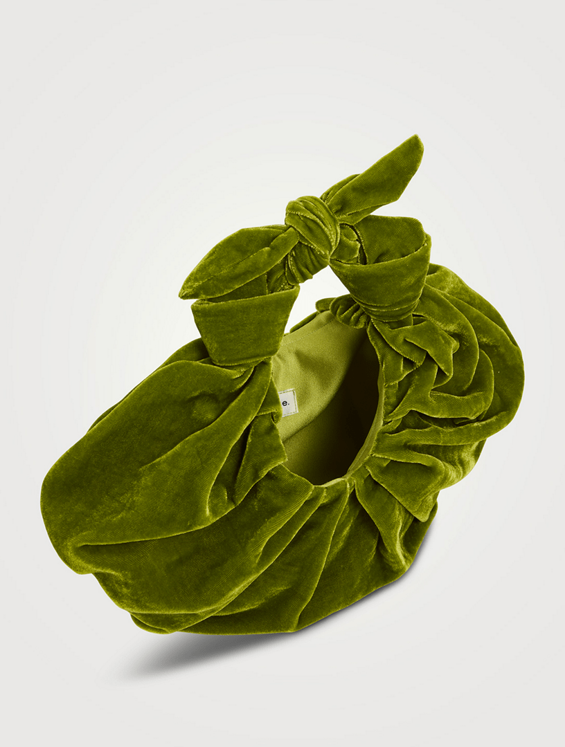 BRONZE AGE Kiku Velvet Croissant Bag Holt Renfrew Canada