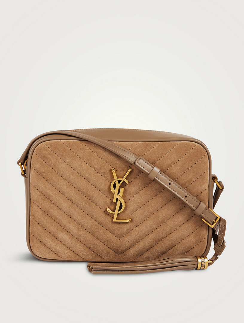 SAINT LAURENT Lou YSL Monogram Suede Camera Bag Holt Renfrew Canada