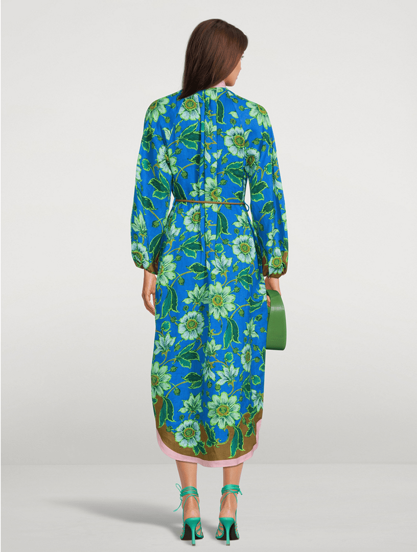 ALEMAIS Winnie Linen Shirt Dress In Floral Print Holt Renfrew Canada