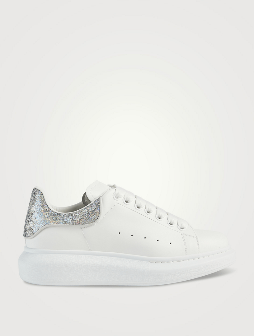 ALEXANDER MCQUEEN Oversized Glitter Leather Sneakers Holt Renfrew Canada