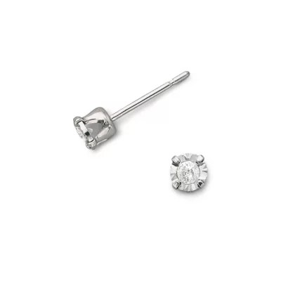 1/8 CT. T.W. Diamond Stud Earrings 10K White Gold JCPenney