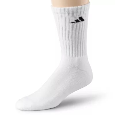 adidas® Men's 6pk. Athletic Cushioned Crew Socks Extended Sizes