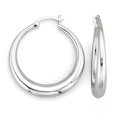 Sterling Silver Graduated Hoop Earrings JCPenney