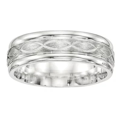 7MM Sterling Silver Wedding Band JCPenney