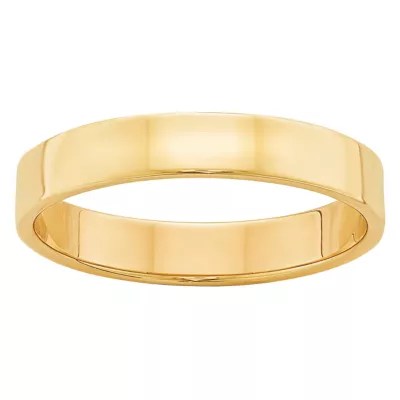 Personalized 4MM 14K Gold Wedding Band JCPenney