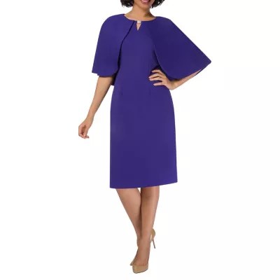 Giovanna Signature Short Sleeve Embellished Shift DressPlus JCPenney