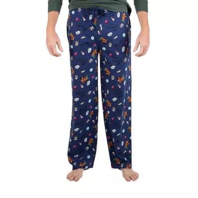 Mens Knit Scooby Doo Pajama Pants