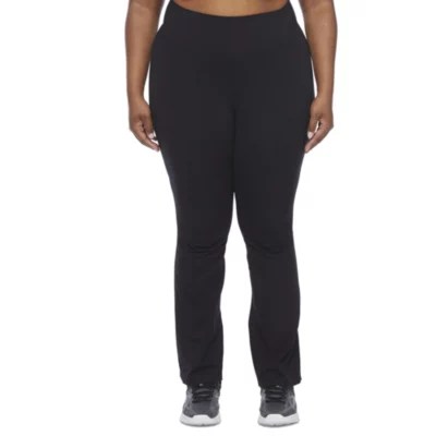 Xersion Train Womens Mid Rise Plus Yoga Pant, Color Black JCPenney