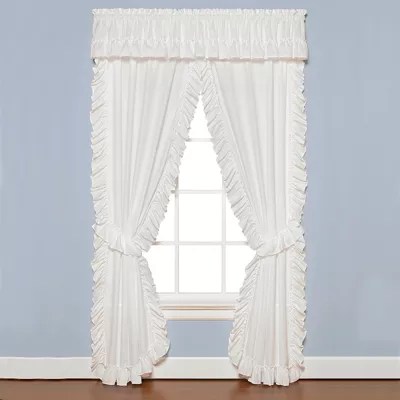 Sarah Cape Cod Window Treatments, Color White JCPenney