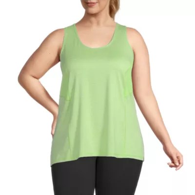 Xersion Everair Womens U Neck Sleeveless Tank Top Plus JCPenney
