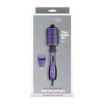Conair Infinite Pro Knot Dr Detangling Hot Air Brush, Color Purple