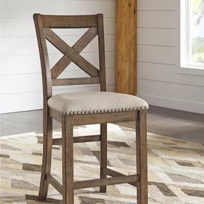 Signature Design by Ashley® Kavarna Set of 2 Upholstered Counter Height