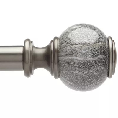 Liz Claiborne Marble Ball Adjustable Curtain Rod JCPenney
