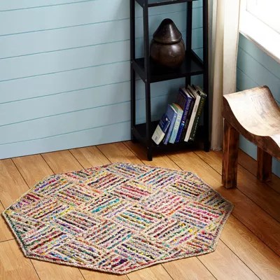 Better Trends Criss Cross Braided Octagonal Rug JCPenney