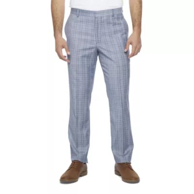 JF J.Ferrar Ultra Comfort Mens Plaid Stretch Slim Fit Suit Pants, Color