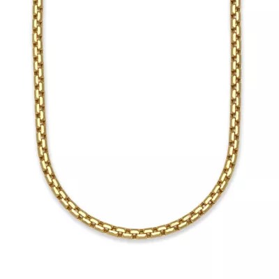 14K Gold 22 Inch Hollow Box Chain Necklace JCPenney