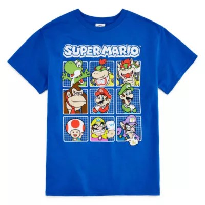Boys Crew Neck Short Sleeve Super Mario Graphic TShirt Preschool / Big Kid JCPenney