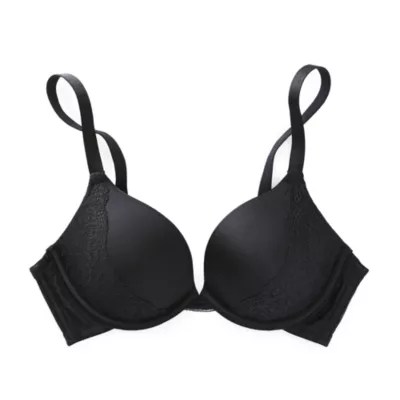 Ambrielle Full Figure Plunge With Lace Bra