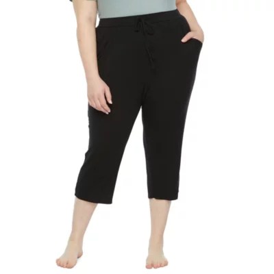 Ambrielle WomensPlus Pajama Pants, Color Black JCPenney