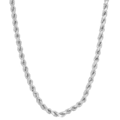 Sterling Silver 24 Inch Solid Rope Chain Necklace JCPenney