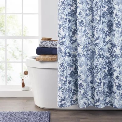 Fieldcrest Speckle Shower Curtain, Color Cobalt Blue JCPenney