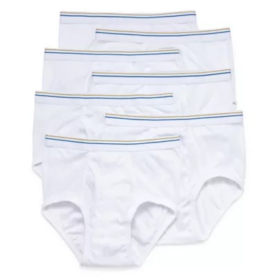 Stafford Blended Cotton 6+1 Bonus Pack Full Cut BriefsJCPenney, Color