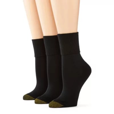 GoldToe® 3pk. Ultra Soft TurnCuff Socks JCPenney