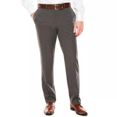 Men's Van Heusen Flex Stretch FlatFront HemmedLeg SlimFit Suit Pants