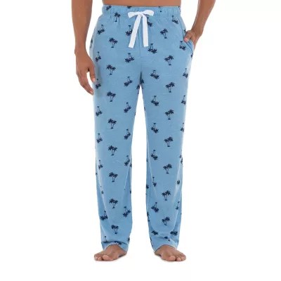 IZOD Mens Tall Pajama Pants, Color Blue Palm Trees JCPenney
