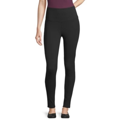 Mixit™ Knit Tummy Control Leggings, Color Black JCPenney