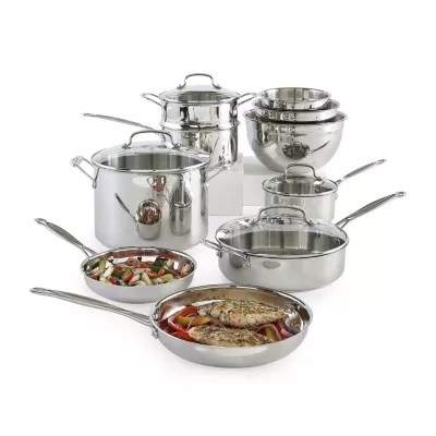 Cuisinart® 11pc. Stainless Steel Cookware Set 7711G, Color Stainless