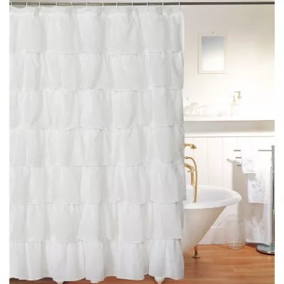 Layered Voile Shower Curtain