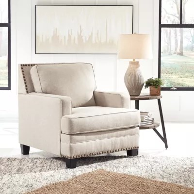 Signature Design by Ashley Claretha Collection Armchair, Color Linen