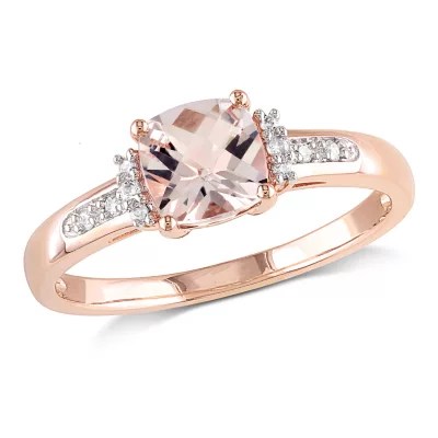 Womens Diamond Accent Pink 10K Rose Gold Cocktail Ring JCPenney