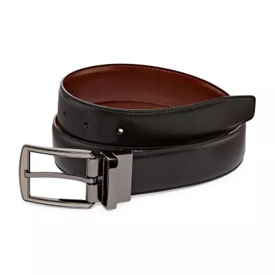 Stafford Hi Lo Mens Reversible Belt, Color Black Brown JCPenney