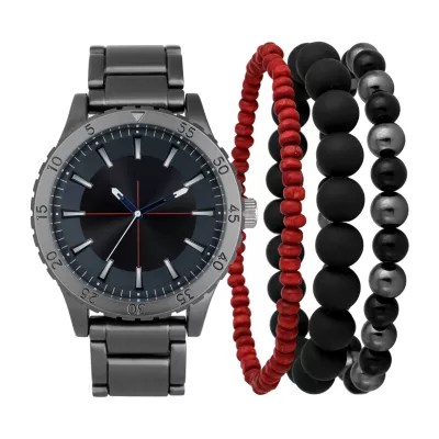 Mixit Mens Gray 4pc. Watch Boxed SetPm1393gy JCPenney