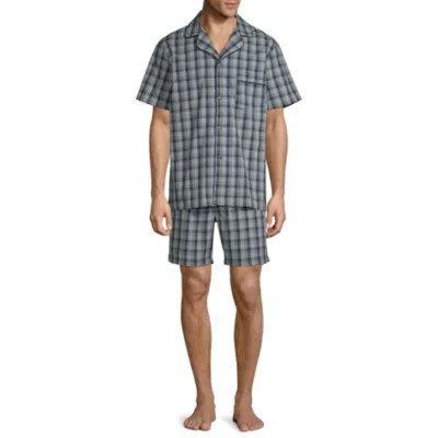 Stafford Mens Shorts Pajama Set 2pc. Short Sleeve JCPenney