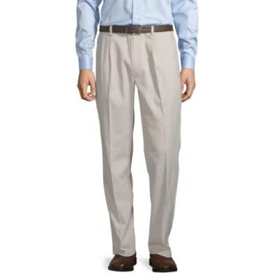 St. John's Bay Easy Care Men's Stretch Classic Fit Pleated Pant JCPenney