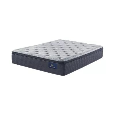 Serta Serene Sky Plush PillowTop Mattress, Color White JCPenney