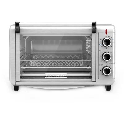 Black+Decker 6Slice Crisp 'N Bake Air Fryer Toaster Oven TO3215SS