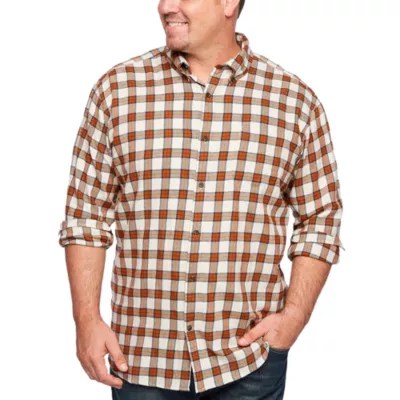 The Foundry Big & Tall Supply Co. Long Sleeve Flannel ShirtBig and