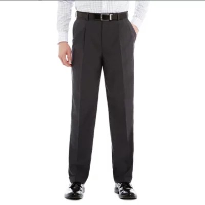 Stafford® Travel Sharkskin Pleated Dress Pants Classic JCPenney