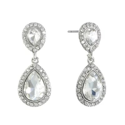 Jewelry The Bridal Collection Drop Earrings, Color White JCPenney
