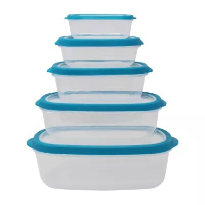 Farberware Vented Nesting 10pc. Plastic Stackable Food Container
