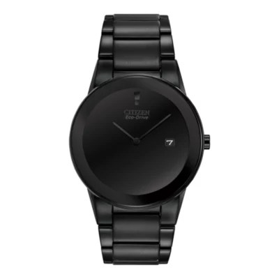 Citizen Axiom Mens Black Stainless Steel Bracelet Watch Au106558e