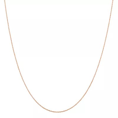 14K Rose Gold Solid Rope Chain Necklace JCPenney